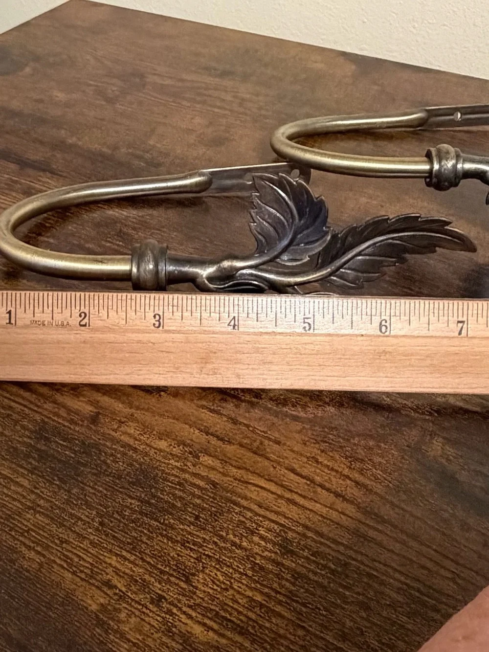 Vintage Brass Plated Curtain Tie Backs